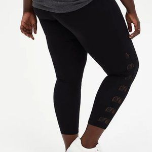 TORRID - Premium Ladder Lace Legging, Black